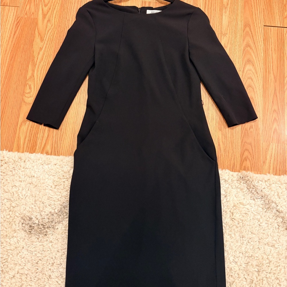 MM Lafleur Black Etsuko Dress w/ Belt - Picture 2 of 7